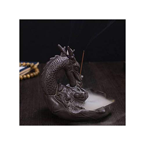 Brûleur support à encens lachineuse pour calmer le stress avec cascade dragon