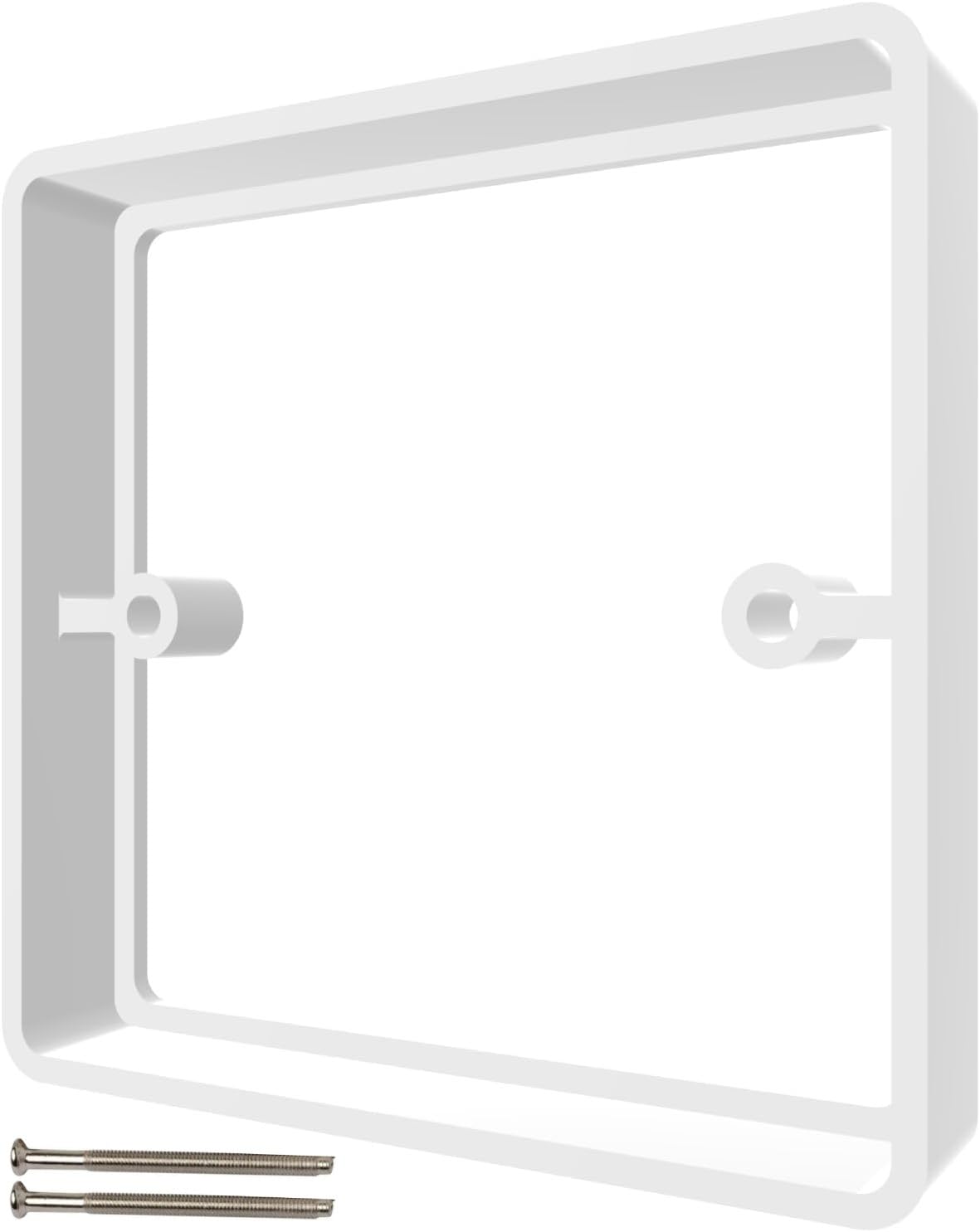 1 Gang Socket Extender 20mm Wall Box Spacer UK Back Box (White)