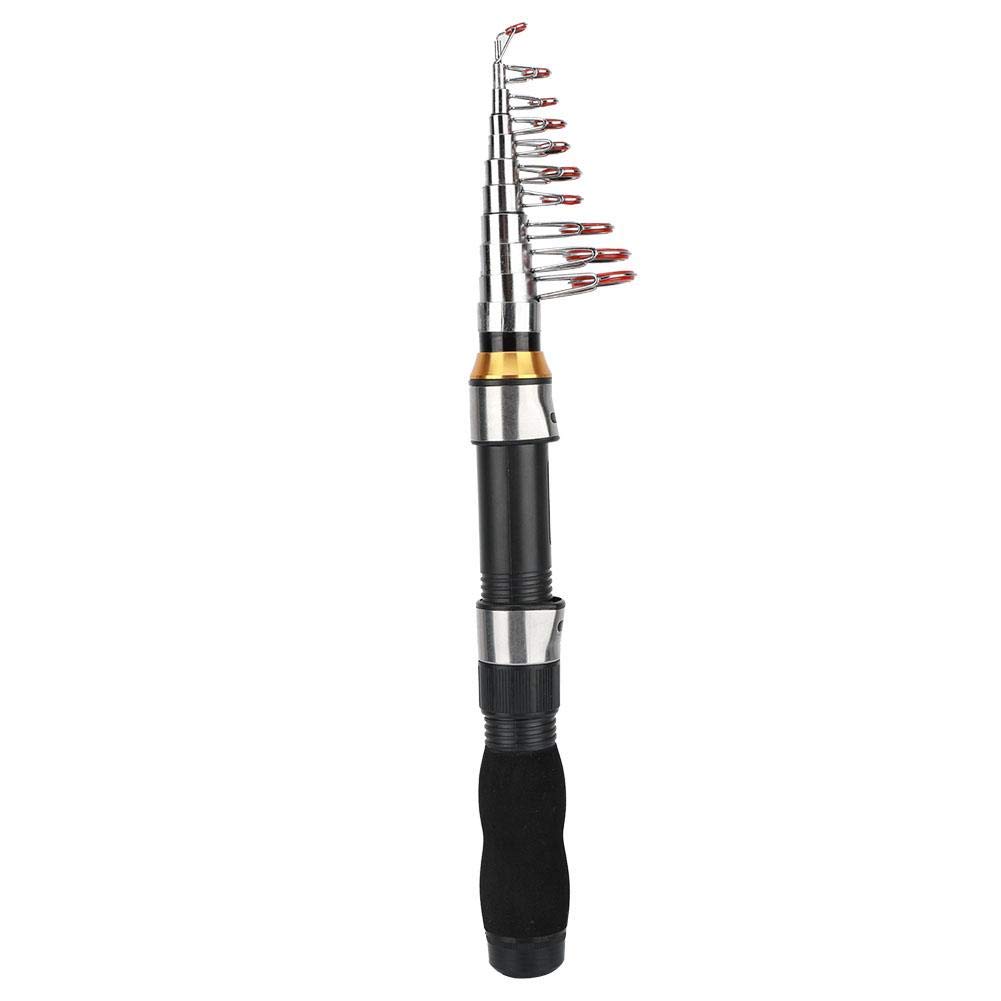 Mini Sea Fishing Rod Ice Fishing Short Pole Saltwater Telescopic Fishing Rod Stick (2.3M)
