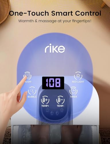 RIKE Spa de pies plegable con calefacción, burbujas y masaje Shiatsu miniatura 4