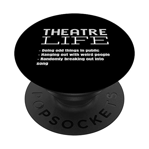 Teatro Vita Divertente Teatro Attore Attrice Direttore Direttore PopSockets PopGrip Intercambiabile