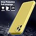 YSLBWLE for Samsung Galaxy S21 Ultra Case, Thin Liquid Silicone Case,Shockproof,Slim Thin Phone Case for Galaxy S21 Ultra,Full Body Screen Camera Protective Cover-Yellow 2-sam s21u-11