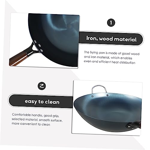 Cabilock Wok de Hierro con Mango de Madera miniatura 4