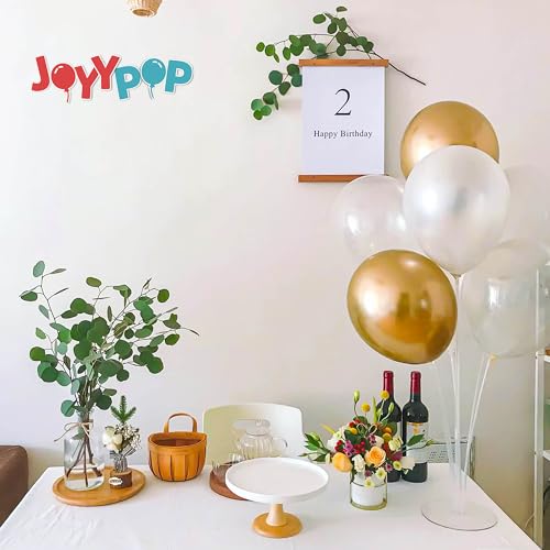 Image of JOYYPOP 30 Sets Balloon Stand Kit for Table Centerpieces Balloon Sticks with Base Reusable Balloon Holders for Independence Day Graduation Birthday Wedding Party Decorations