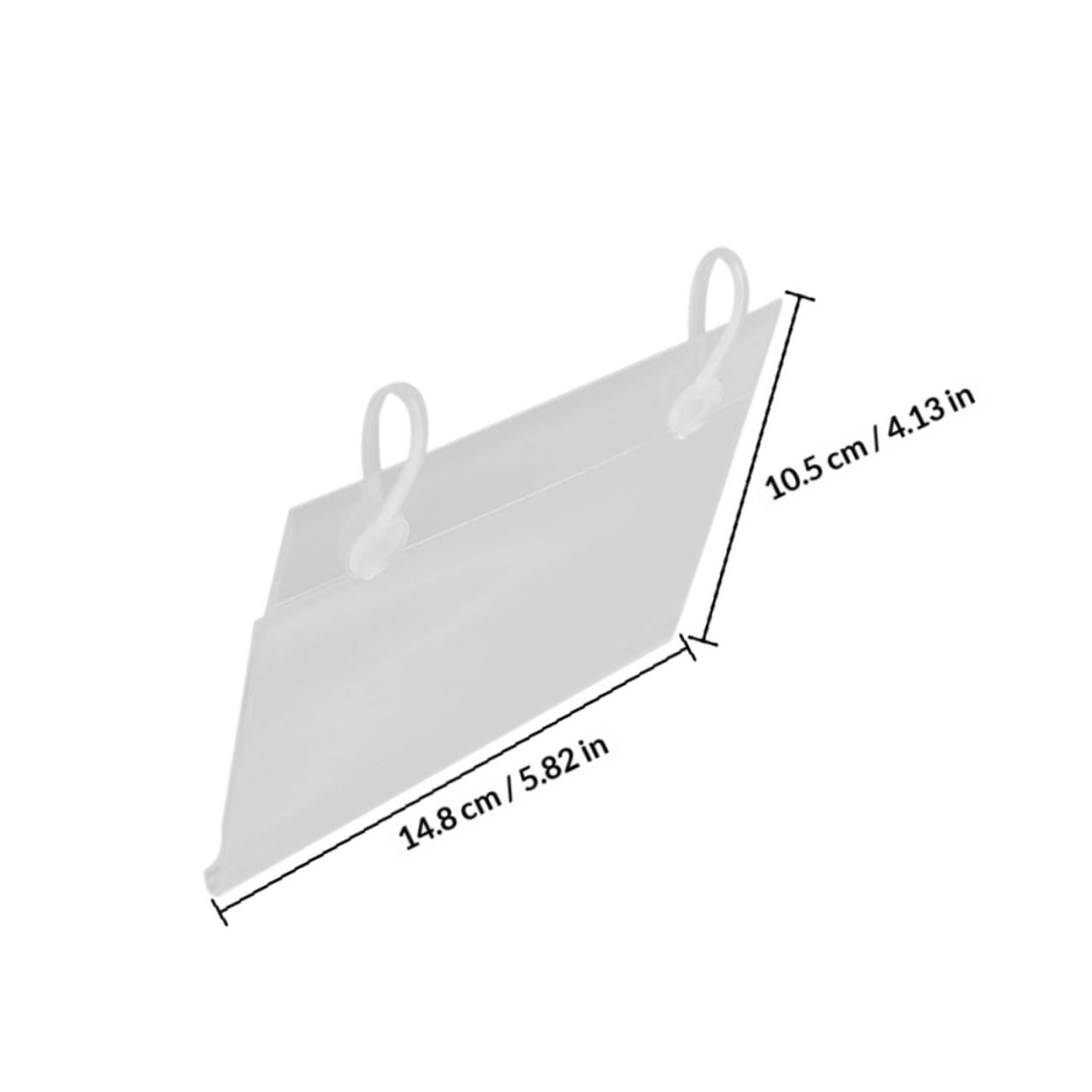 FOMIYES Porta Cartellini Design Semplice e Chiaro in Prezzi 40 Pezzi in Pvc Facile da Installare per Esposizione Prezzi in Negozio o Supermercato per Esposizione Prezzi Negozio Supermercato
