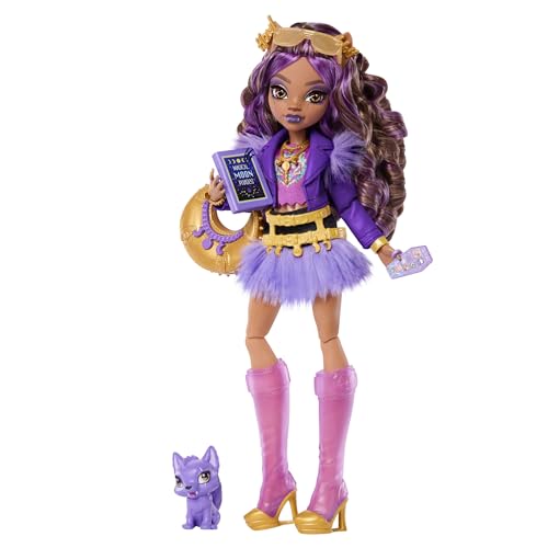 Monster High Clawdeen Wolf Puppe mit Wolfswelpe – Ansicht 1