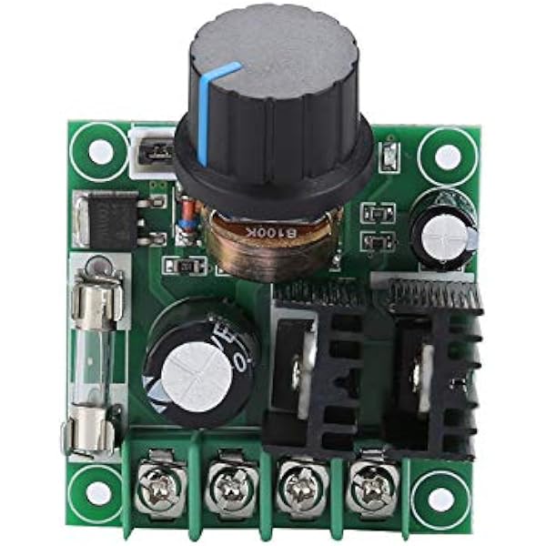 AMONIDA Gubernator Silnika Prądu Stałego PWM, Bezstopniowy Regulator Prędkości Dużej Mocy do Produkcji Przemysłowej, DC 9 V-50 V, 10 A, 50 * 50 * 25 Mm