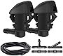 Windshield Washer Nozzles Kit, Front Windshield Washer Nozzle Assembly and Fluid Hose with Connectors for Honda Pilot 2009-2012 2014 2015, Replaces OEM # 76810-SZA-A01ZA