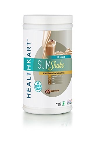 Image of HealthKart SlimShake-Meal Replacement Shake(with 21.5g Protein and 4g Fiber)-Weight Management (Cafe Mocha)- 500gm