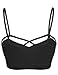 Stretch Seamless Cut Out Strappy Sport Bras Free (S-L) 010-black