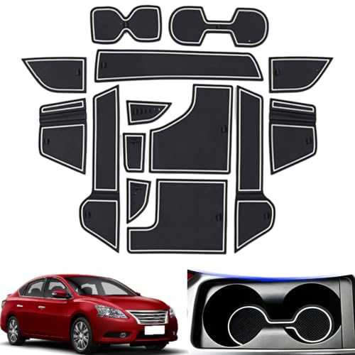Alfombrillas de Nissan Sylphy 2020 antipolvo con forros de puerta y portavasos a medida 2