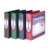 Cardinal 3 Ring Binders, Binders for School and Office, Durable 2 Inch Binder with Round Rings, Holds 475 Sheets, ClearVue Covers, Non-Stick, PVC-Free, Assorted Colors, 4 Pack (29310)