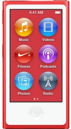 M-Player iPod Nano 7 Generation 16GB, RED Generic Accessories in Plain White Box