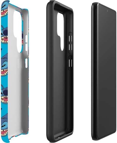 Skinit Pro Phone Case Compatible with Galaxy S22 Ultra - Officially Licensed Disney Lilo and Stitch Face Expression Pattern Design