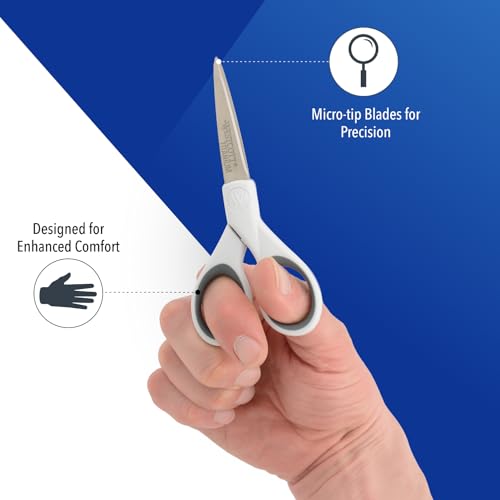 Westcott 5" Micro-Tip Fabric Scissors with Titanium-Bonded Blades - Ideal for Crafting, Sewing, and More image 5