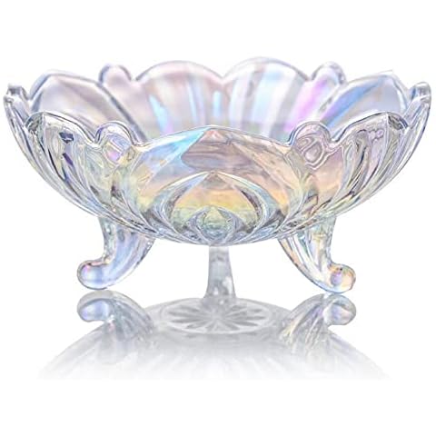 JUNYFFF Obstteller Obstkorb - Kristall Glasschalen Cover