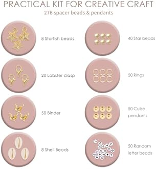 LAKHESHWAR DIY Bracelet Making Kit for Girls -Bracelet Kit for Girls|Birthday Gift for Girls Toys Age 5 6 7 8 9 10 Years Old/DIY Kit for Kids/Activity Kits for Girls - Multicolor