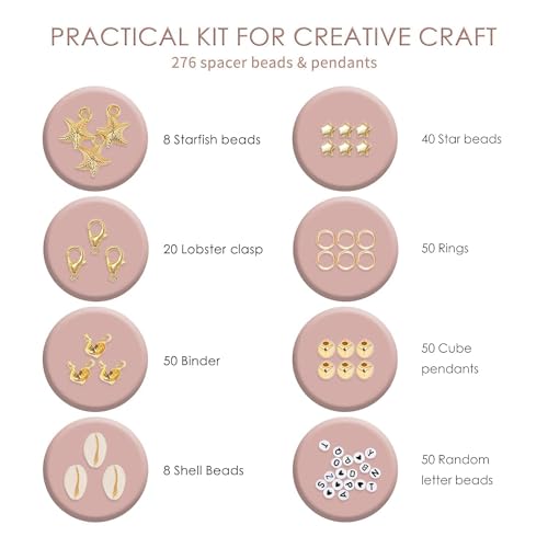 LAKHESHWAR DIY Bracelet Making Kit for Girls -Bracelet Kit for Girls|Birthday Gift for Girls Toys Age 5 6 7 8 9 10 Years Old/DIY Kit for Kids/Activity Kits for Girls - Multicolor