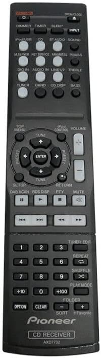 Replacement Remote Control Replace for TV/Audio/Projector for Pioneer AV Receiver X-HM72 XC-HM72 X-HM82 XC-HM82
