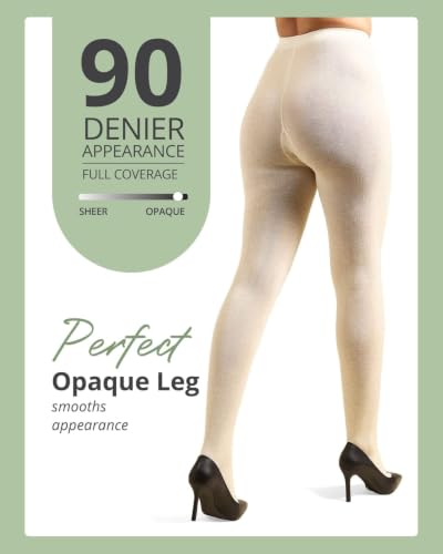 Image of MeMoi Brooklyn Flat Knit Sweater Tights for Women, Cotton Blend XS-6X