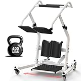 ProTraverse Stand Assist Lift – Sit to Stand Patient Transfer Chair for Elderly & Disabled, 400 lbs Capacity Lift Aid with Adjustable Height – Home & Nursing Care Mobility Support,Black