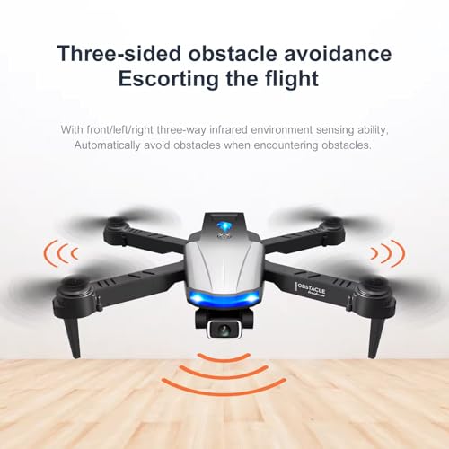 Image of Heattack Olly'S-Drone-With-4K-Camera-Wifi-FPV-1080P-HD-Dual-Foldable-RC-Drone-Altitude-Hold-Headless-Mode-Visual-Positioning-Auto-Return-App-Control-Multicolor-4 (DN6)