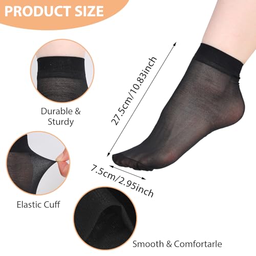10 Pairs Nude Ankle Socks Sheer Socks Women Ankle Summer Breathable Nylon Socks Thin Ankle Stockings for Women4