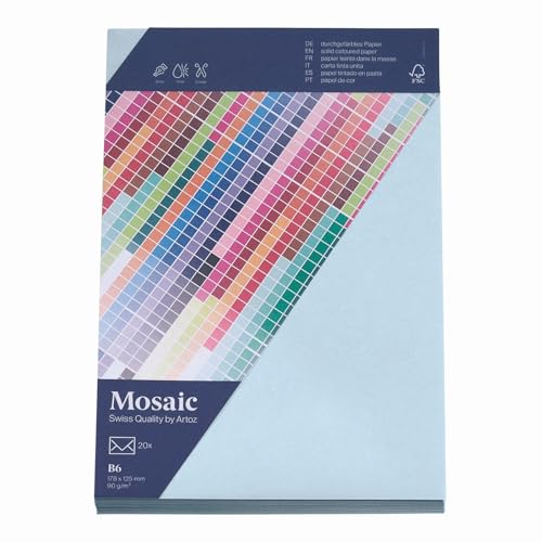 ARTOZ Mosaic B6 Envelope Card Light Blue