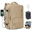 D36|khaki (Vacuum Backpack With Pump)