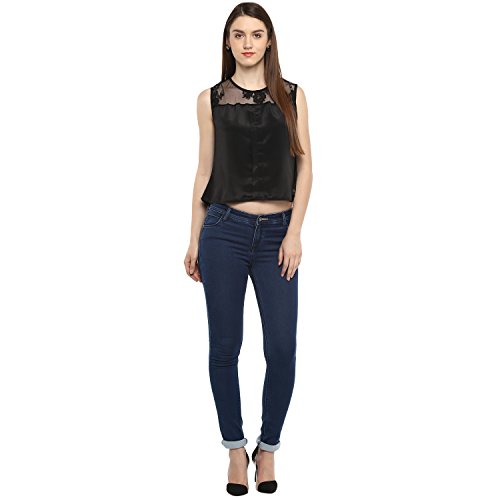 Image of Women's Polyester Net Lace Top