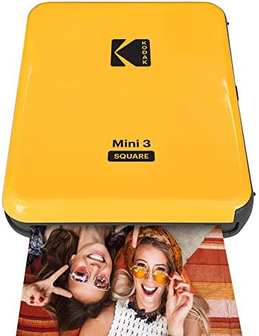 KODAK Impressora fotográfica portátil Bluetooth mini 3 quadrados ...