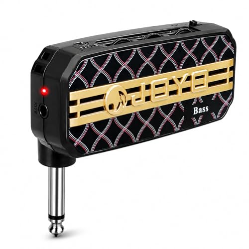 Bass Headphone Amp Portable Mini Practice Amplifier with Aux Input, 3.5mm Headphone Output, Tone...