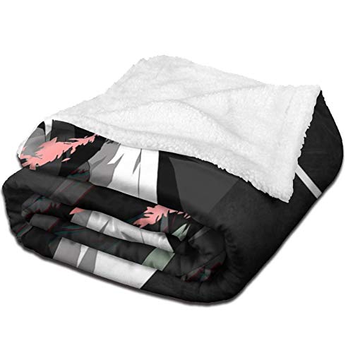 Fluffy Blanket Bleach Kuchiki Byakuya Bed Blankets Super Soft Reversible Sherpa Fleece Blanket Throws 50" X40 #TOP1