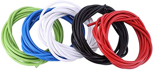 4PCS Câble de frein de vélo - Câble de changement de vitesse pour vélo de montagne - Ensemble de fils de frein pour vélo de route - Avec 18 pièces de rechange intérieures complètes