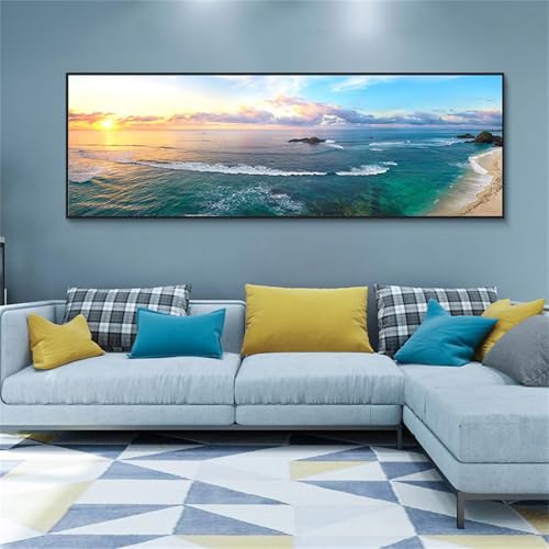 Diamond Painting Plage du Coucher du Soleil 90x180cm L-11284