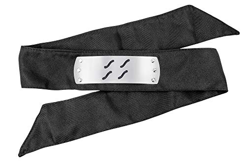 DAZCOS Mist Village Headband Japanese Anime Kisame Cosplay Forehead Protector (Black)