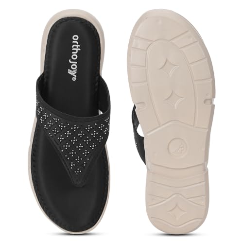 Image of ORTHO JOY doctor Fancy Slipper for women || Orthopedic Women's Fancy Sandal For Women