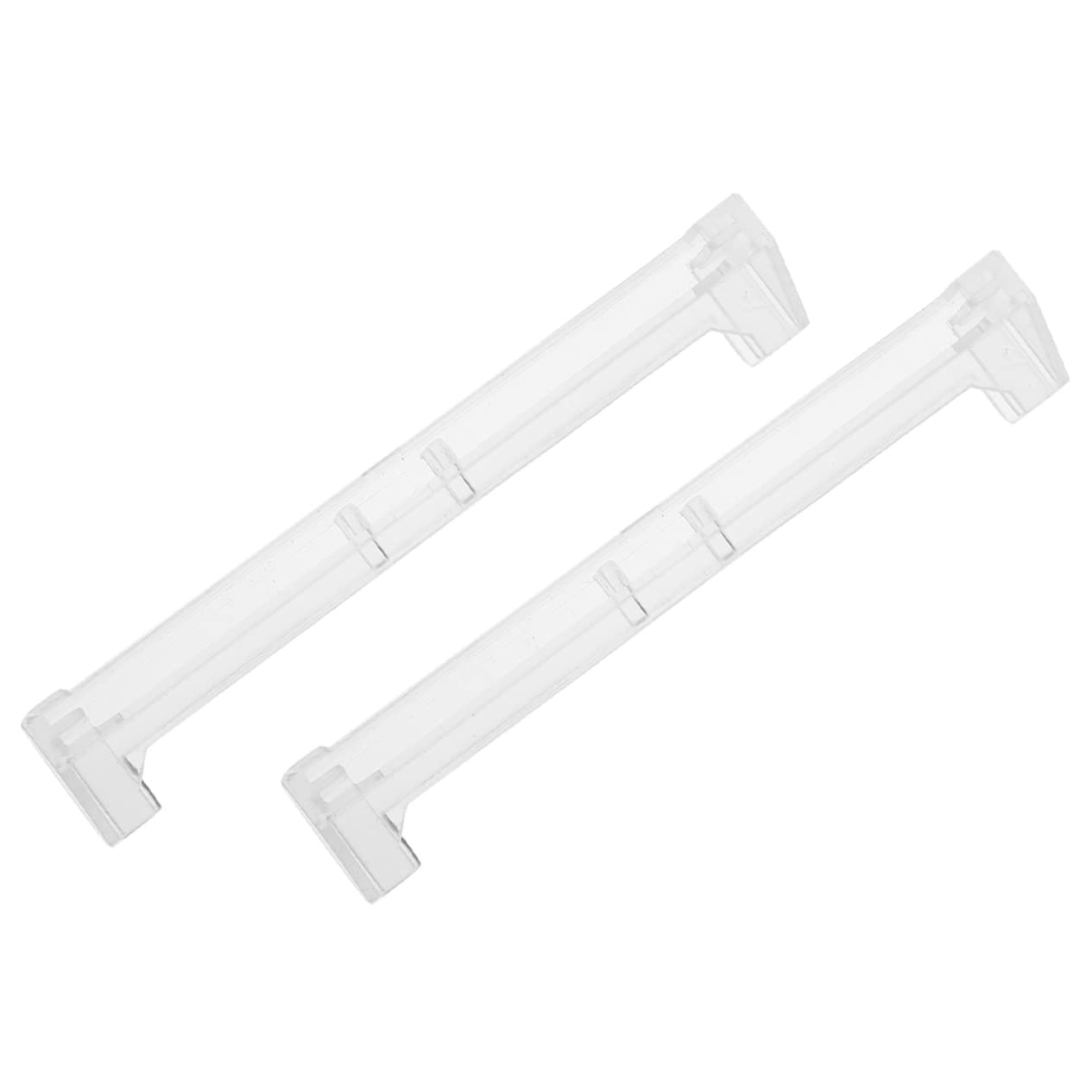 HOLIDYOYO 2pcs Clear Valance Corners Plastic Blinds Corner Bracket for Vertical Blinds Lightweight Easy to Install Strong Bearing Weight for Hidden Curtain Connectors