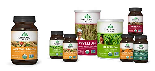 image for Organic India Ashwagandha Herbal Supplement - Stress Response Support,