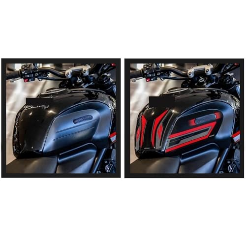 Protection réservoir Trident 660 kit autocollant de finition premium pour bouchon essence - 3