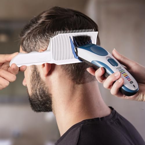 Peine Fade para corte de cabello, 2 piezas, blanco miniatura 6
