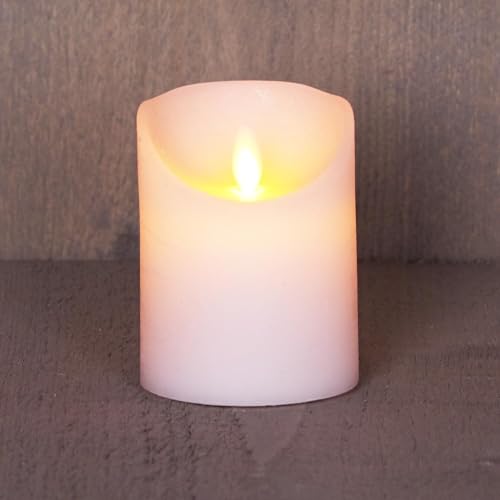 Home Wonen Woonaccessoires Kaarsen & Houders Kaarsen Led-kaarsen Batterijverlichting kaars wax rustiek met bewegende vlam 10 cm Anna's Collection