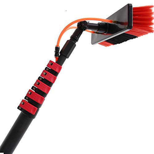 Poteau de nettoyage de vitres et panneaux solaires pour laver les toits sans échelle