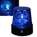 BNYTXV 3inch Blue LED Police Car Siren Strobe Light, 360 Degree Rotation, Battery Powered