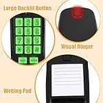 Saysurey-2-Pcs-Wall-Landline-Phone-Corded-Home-Phone-with-Large-Button-Loud-Volume-Visual-Ringer-Mini-Telephone-for-Bathroom-Kitchen-Office-Hotel-Black