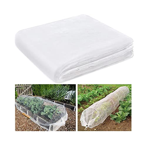 OAHAO Insect Netting Mesh Fine Garden Netting for Vegetables Fruits Flowers & Crops Butterfly & Bird Protection Greenhouse Row Covers & Raised Bed Barrier (3x4m)
