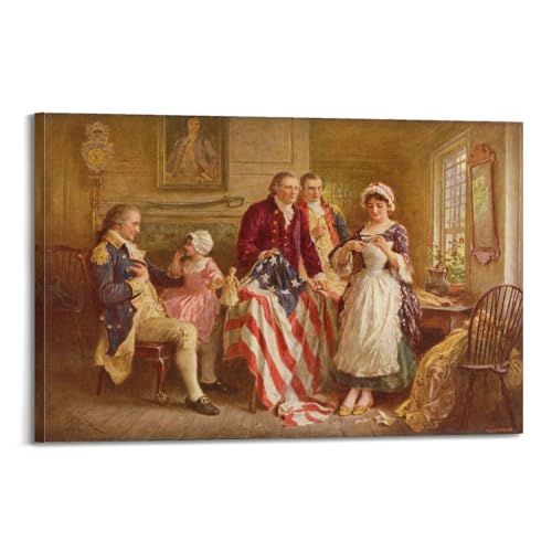 Poster Betsy Ross 1777 Gérôme pour décoration murale moderne chambre