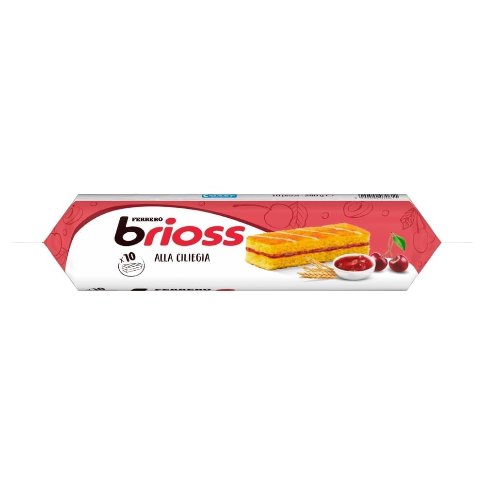 Italian Gourmet Brioss Kirsch-Kuchenriegel 12x280g 3,36kg 120 Stück + Polpa
