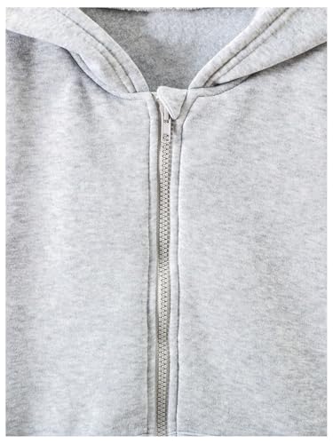 SHENHE Boy's Zip Front Loose Hoodie Casual Long Sleeve Sweatshirt Jacket with Pocket3