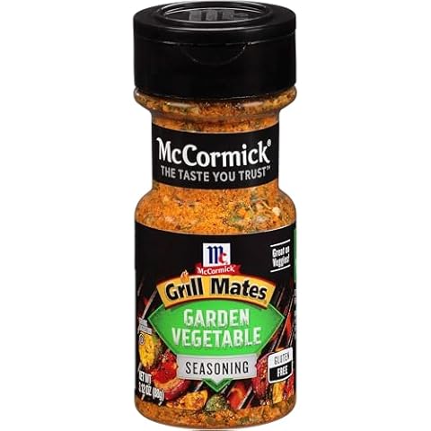 Garden Vegetable Seasoning - Blend of Garlic, Onion & Black Pepper Seasoning for Grilling, Broiling & Cooking - 3.12 oz (Pack of 3) Cover